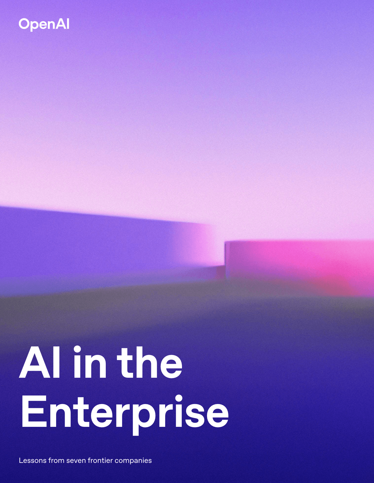 Cover of AI in the Enterprise: Lessons from Seven Frontier Companies